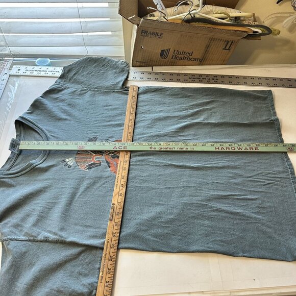 Comfort Colors Tee Native American Bear Graphic T Shirt Large Green Fetish - Picture 5 of 8